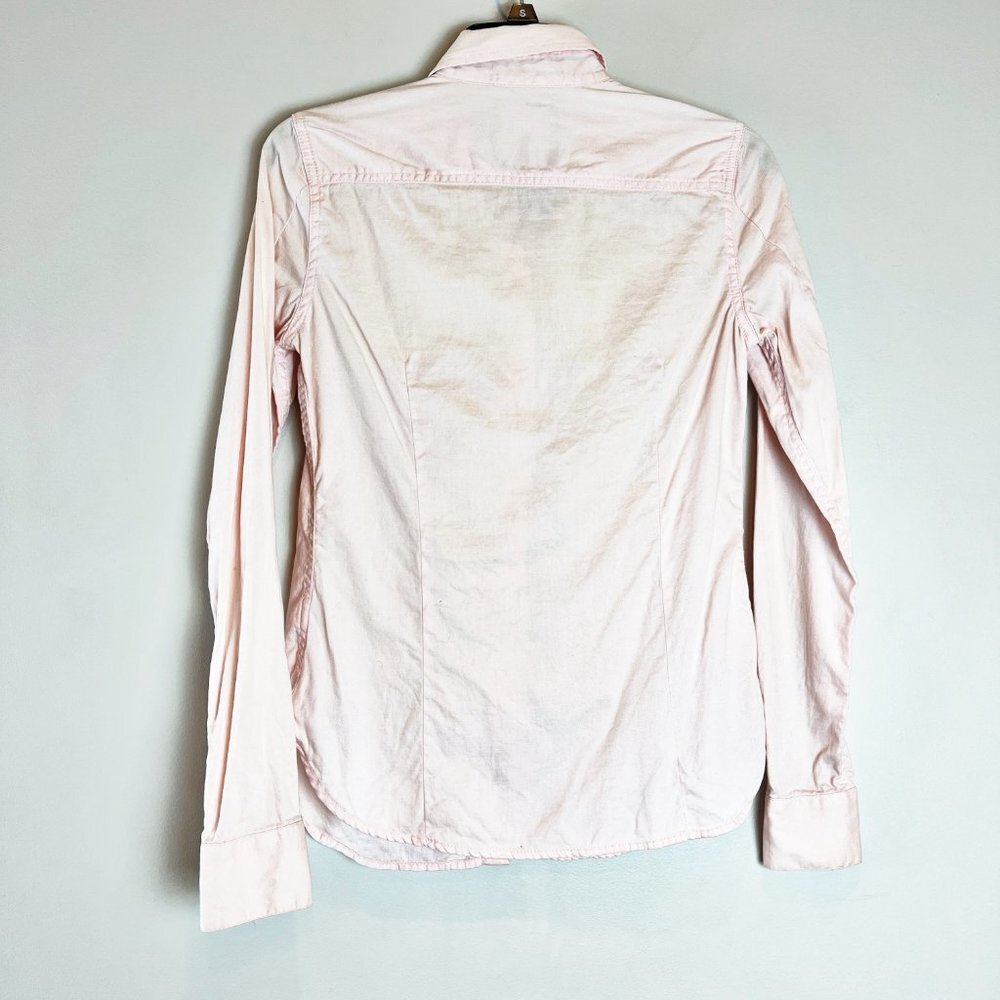 2/$14 American Eagle Cotton Button Down Dress Shirt XS - Picture 3 of 3